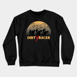 Dirt Racer Sports Biker Graphic Design Crewneck Sweatshirt